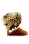 GISELLE GENUINE LEATHER FOX FUR MOONBOOT - THE REAL DEAL