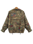 Zip Up Camouflage Jacket