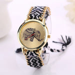 Elephant Woven Bracelet Watches