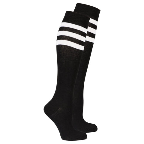 Women's Darkest Stripe Knee High Socks