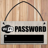 Wooden WiFi Password Chalkboard Sign