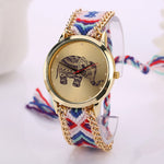 Elephant Woven Bracelet Watches