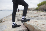 Men's Navy-White Stripes Socks