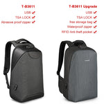 No Key Anti theft TSA 15.6 USB Charging Backpack
