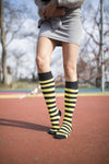 Women's Bumblebee Stripe Knee High Socks