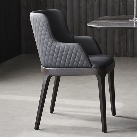 Nordic solid wood dining chair